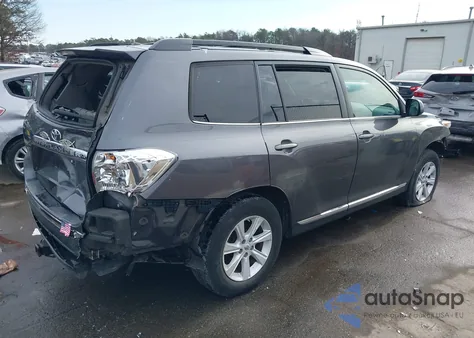 2012 Toyota Highlander Se V6 из США, поврежденный, VIN 5TDBK3EH6CS122768